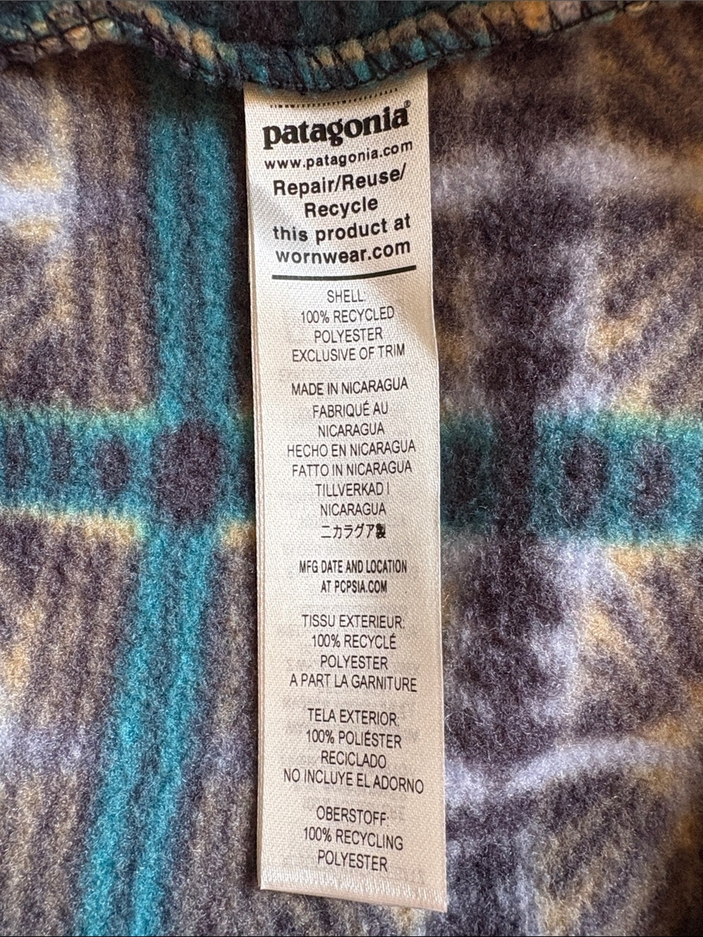 Patagonia Synchilla Snap-T Pullover Snow Beam Medium - Picture 6 of 6
